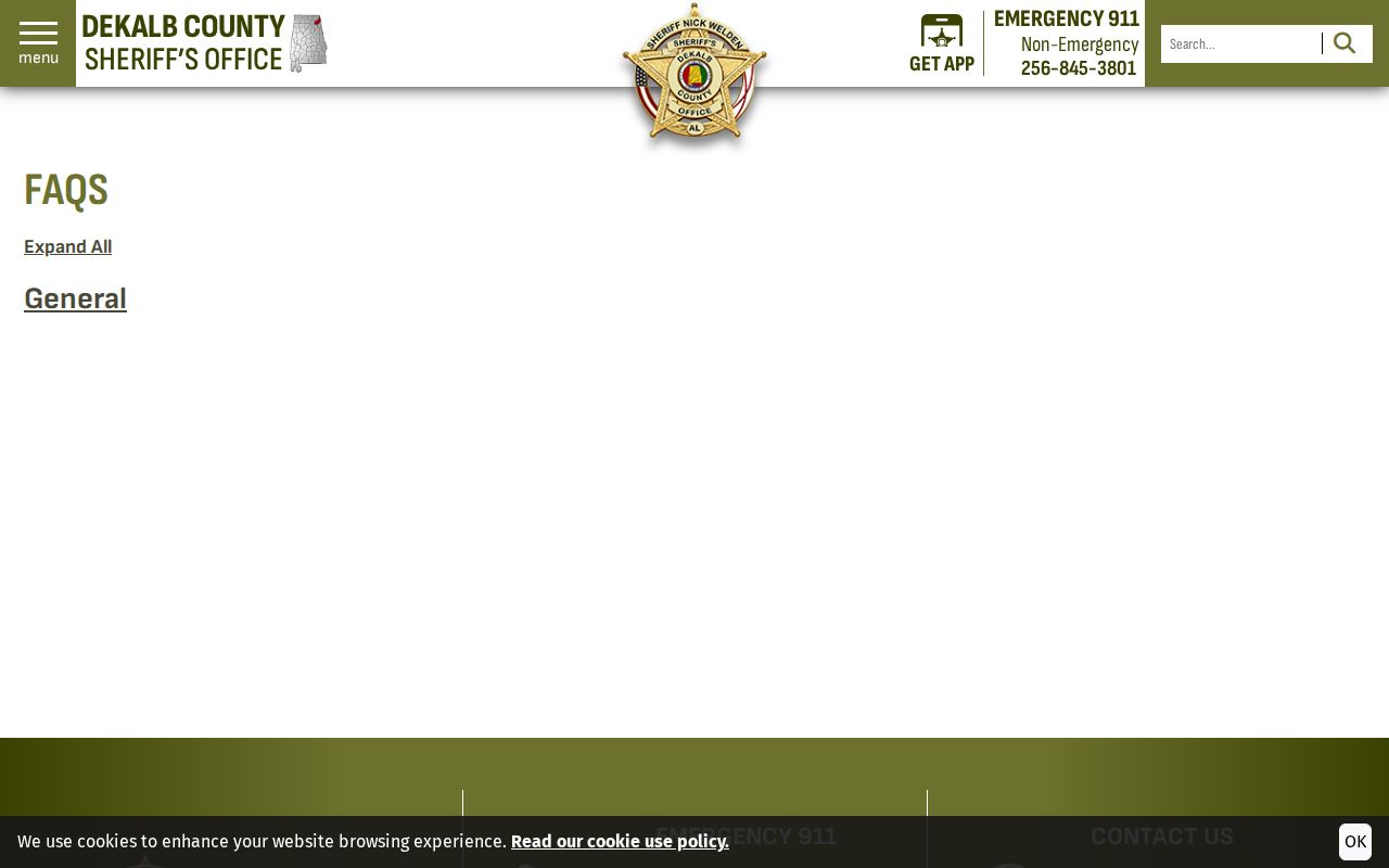 DeKalb County arrest history sheriff report and jail FAQ