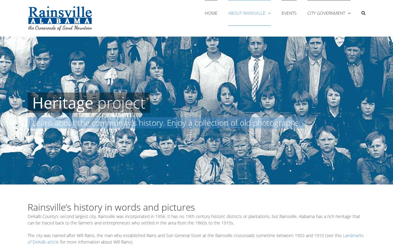 Rainsville DeKalb County criminal records local history context
