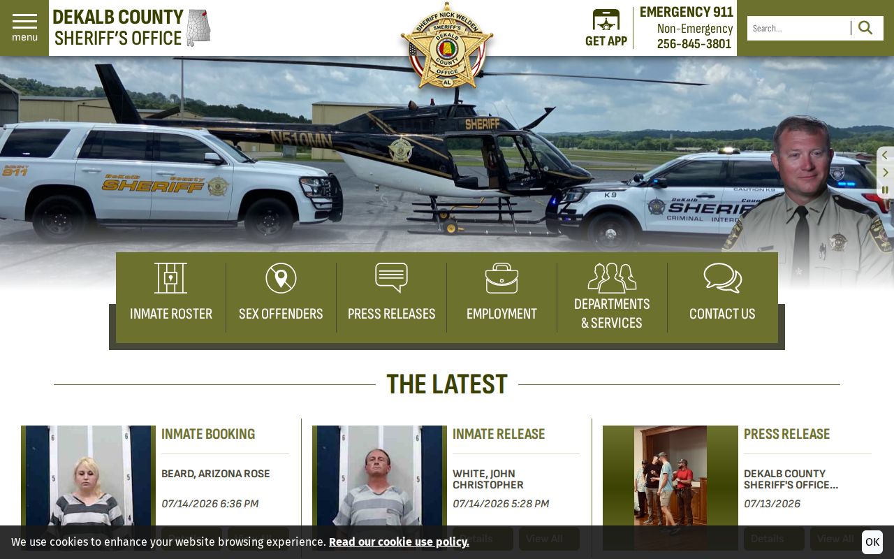 DeKalb County criminal history sheriff public safety entry point
